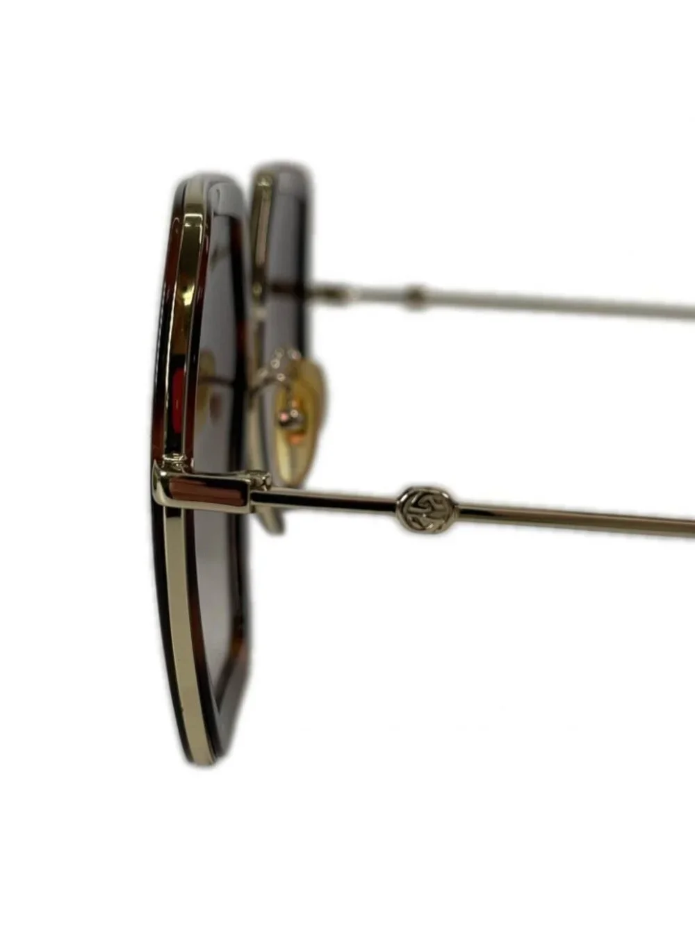 Gucci Sunglasses Metal Brown 56 Eyewear